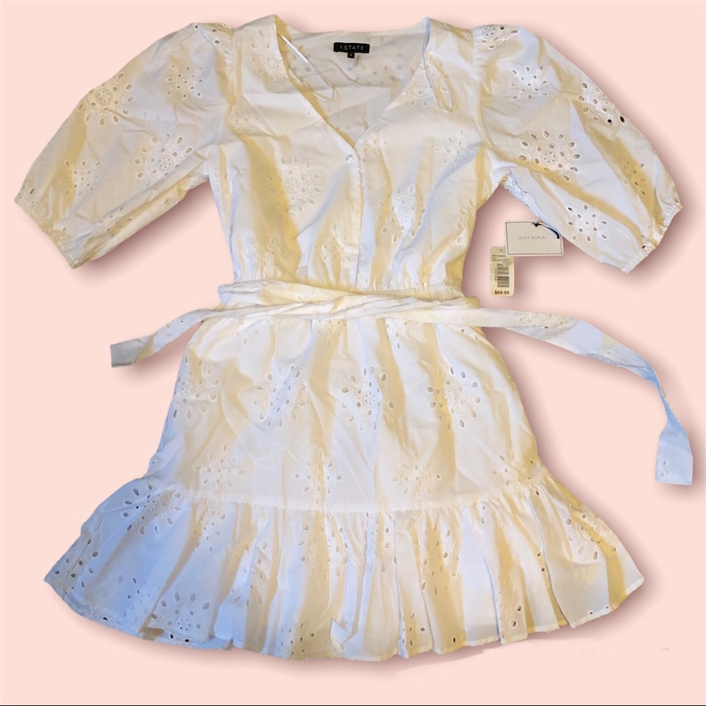NEW WITH TAGS White Boho Vintage Dress